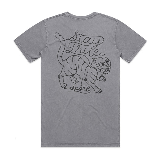 Cursive Tee - Stone